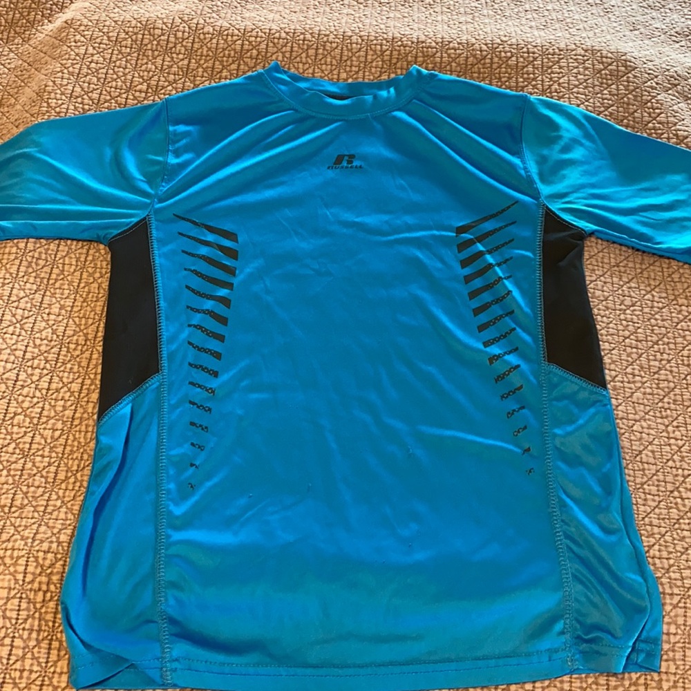 Russell blue athletic shirt dri power